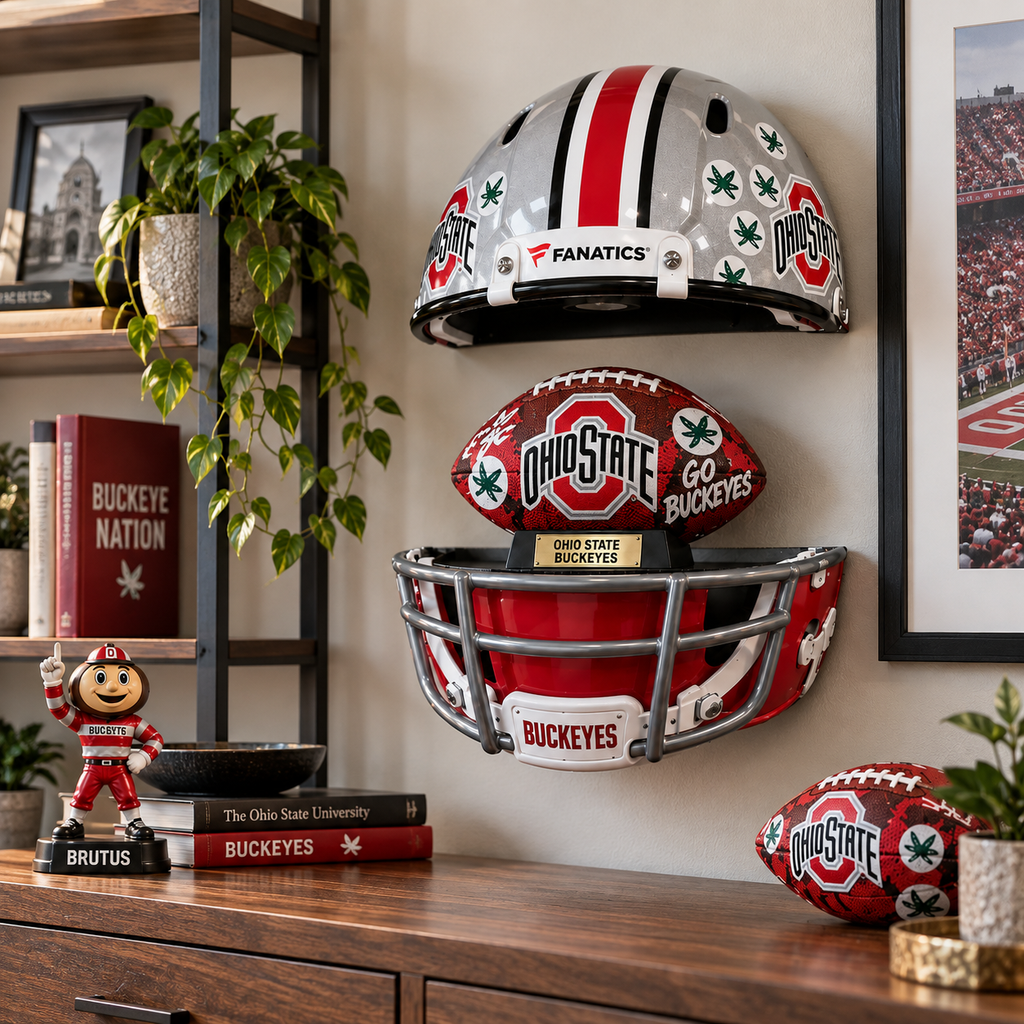 OSB Premium LED Helmet Wall Shelf NTNA