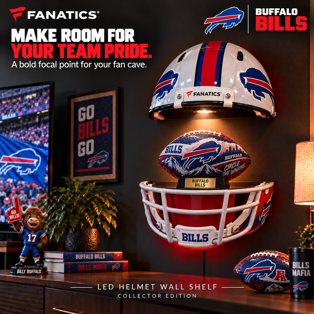 BFBL Premium LED Helmet Wall Shelf NTNA