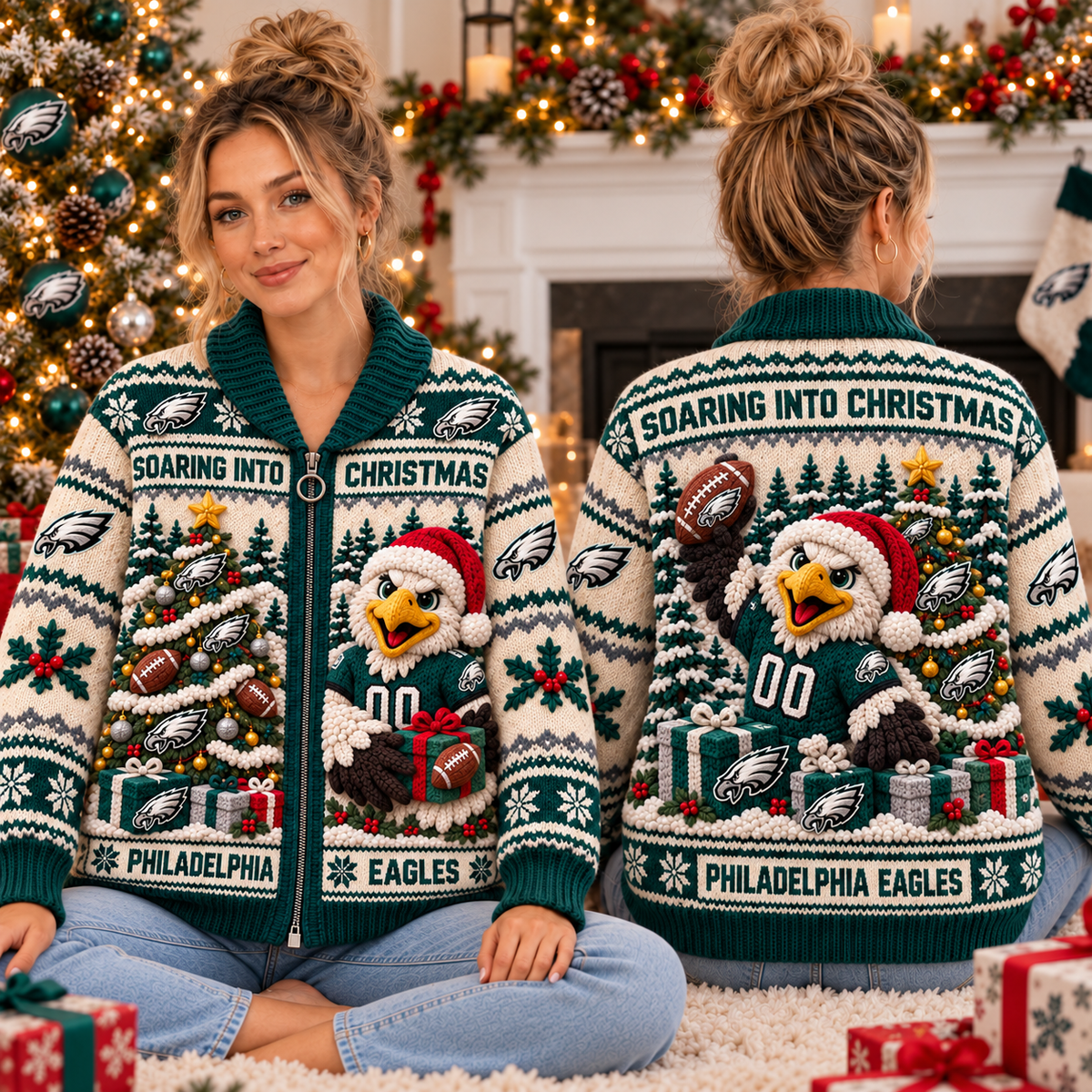 PLDE WOOL ZIP CARDIGAN NPL