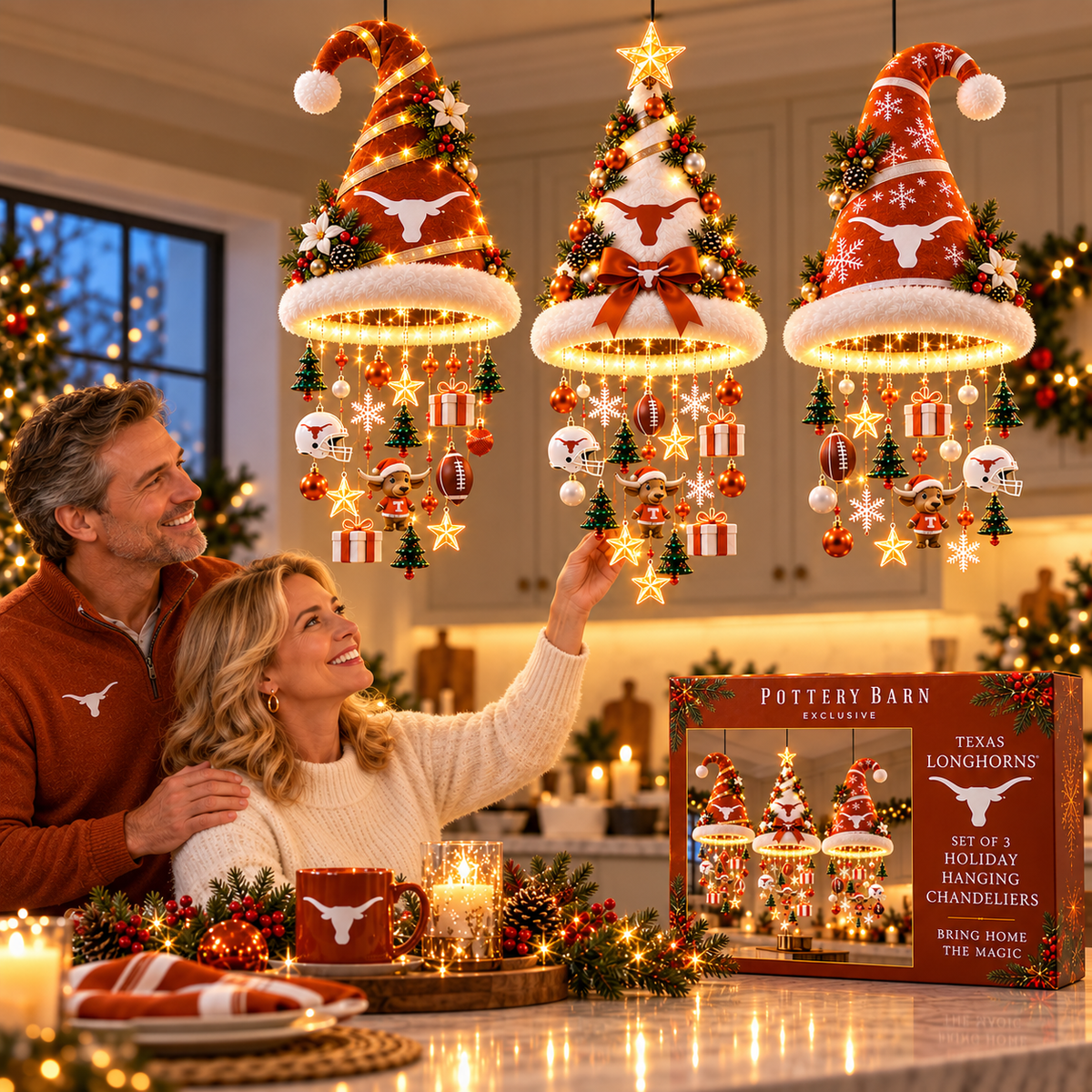 TLS Premium Christmas Hanging Chandelier Set BMD