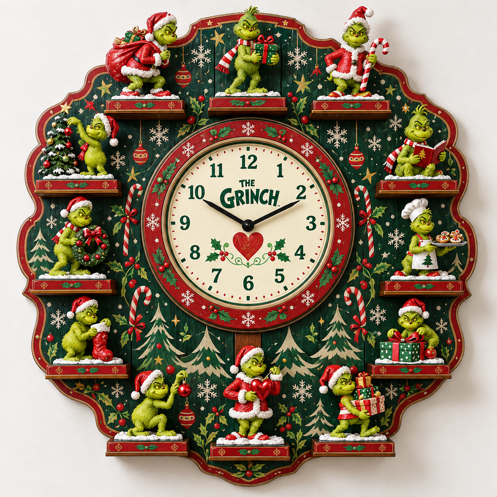 TGR Premium Christmas Sculpture Clock Collection PTKL