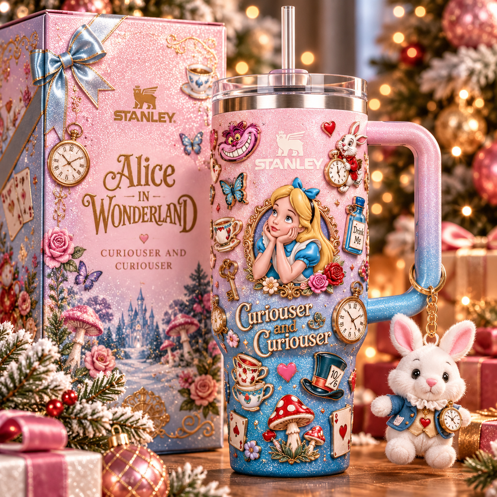 ALW 40oz 3D Embossed Glitter Tumbler Collector Edition TTNL