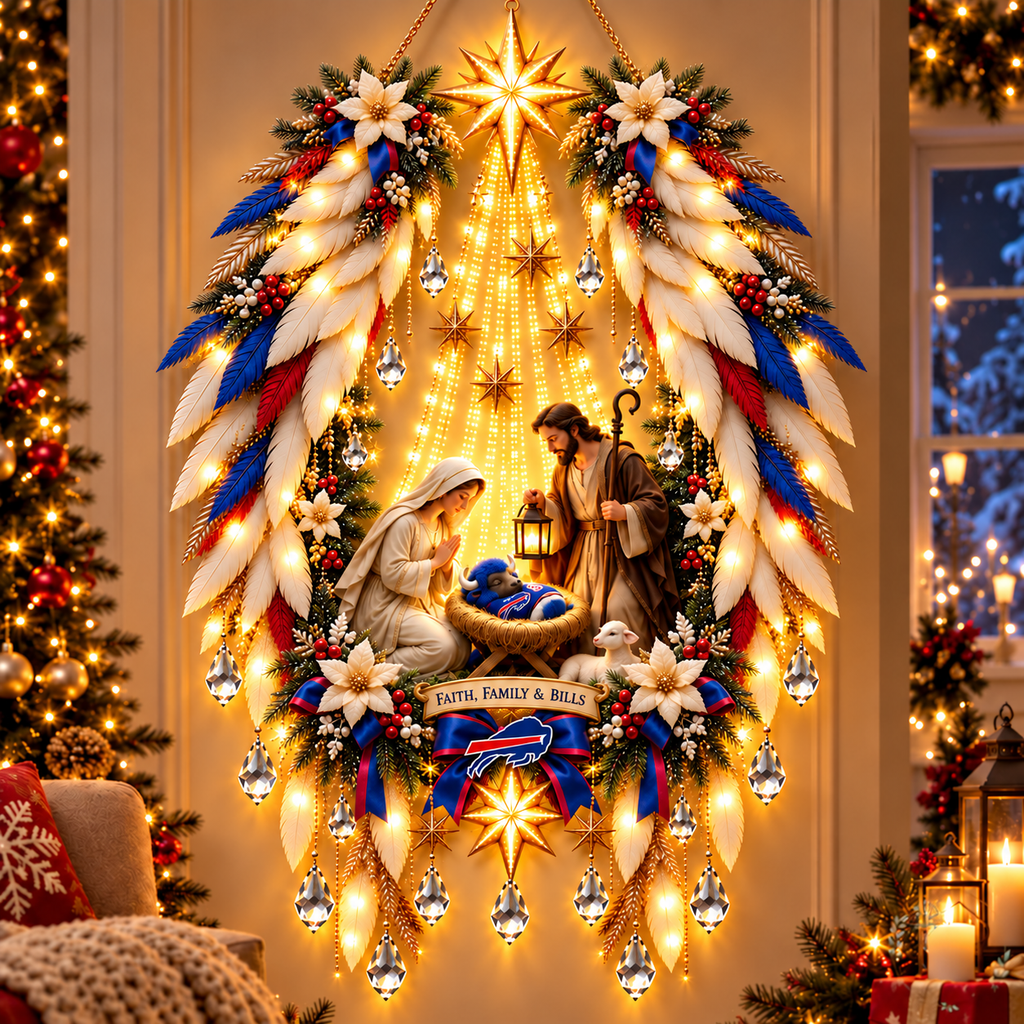 BFBL Illuminated Christmas Nativity Angel Wings PNPA