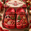 DST Premium Christmas Glitter Charm Clogs NTTB