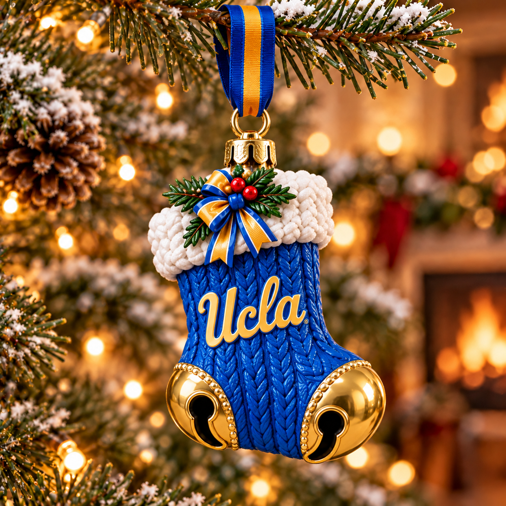 Premium UCLA Christmas Bell Ornament TTMH