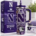 Northwestern Wildcats 40oz Tumbler With Handle TTNL