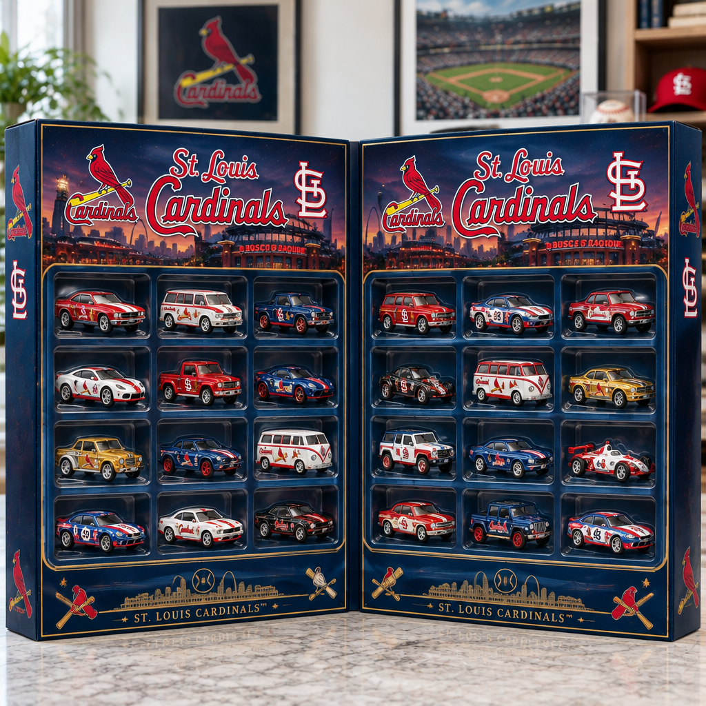 St Louis Cardinals Premium Mini Car Advent Calendar