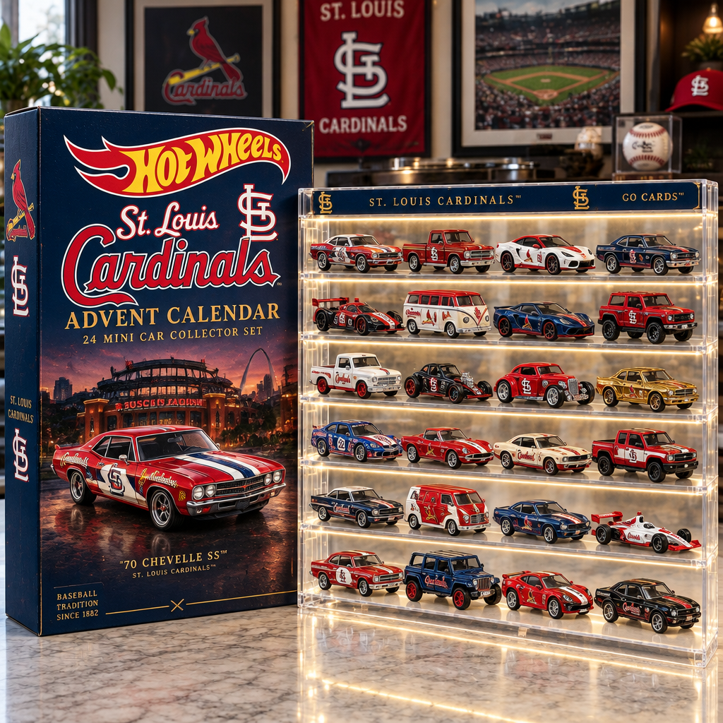 St Louis Cardinals Premium Mini Car Advent Calendar