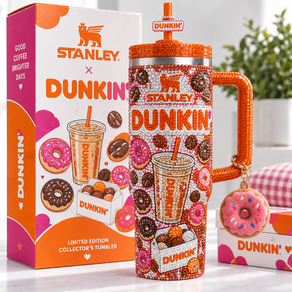 Dunkin 40oz Tumbler With Handle TTNL