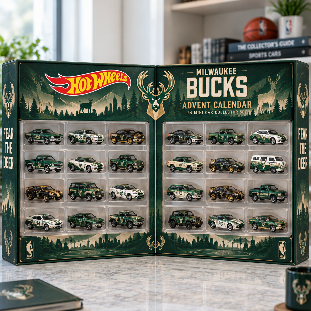 Milwaukee Bucks Premium Mini Car Advent Calendar